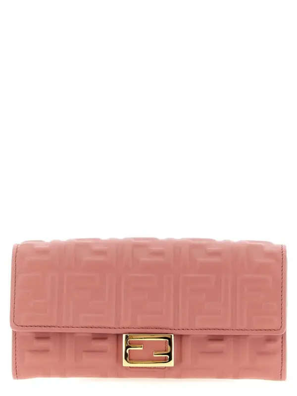 'Continental Baguette' wallet on chain FENDI Pink