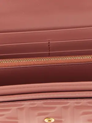 'Continental Baguette' wallet on chain 100% lamb leather (Ovis aries) FENDI Pink