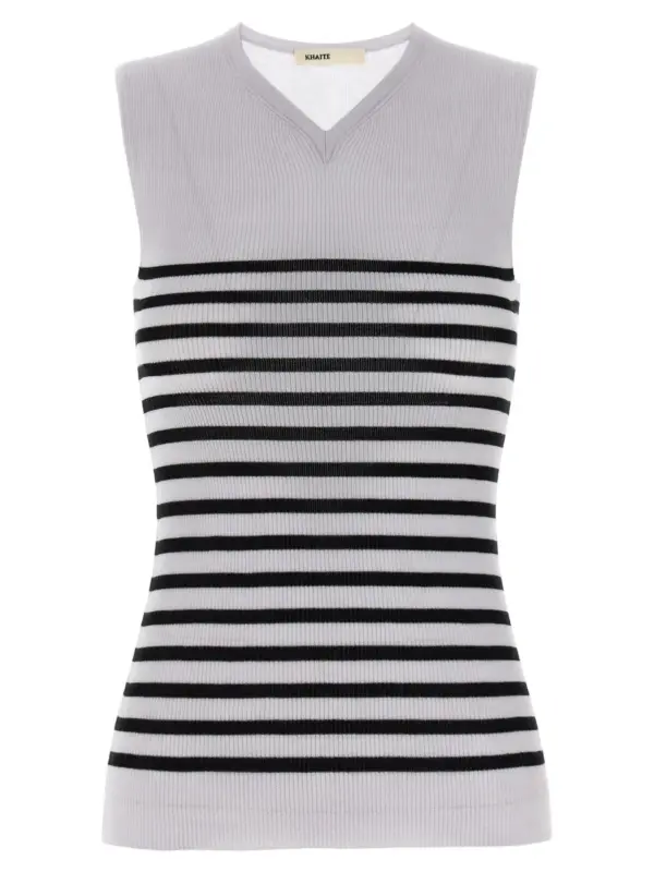 'Renato' top KHAITE White/Black