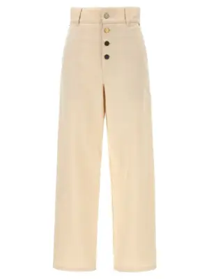 Cotton trousers MOSCHINO Beige
