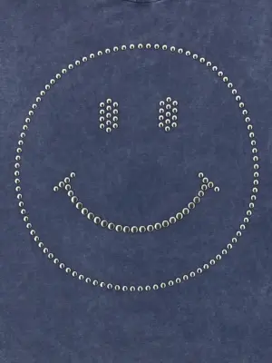 'Smiley®' T-shirt 100% cotton MOSCHINO Blue