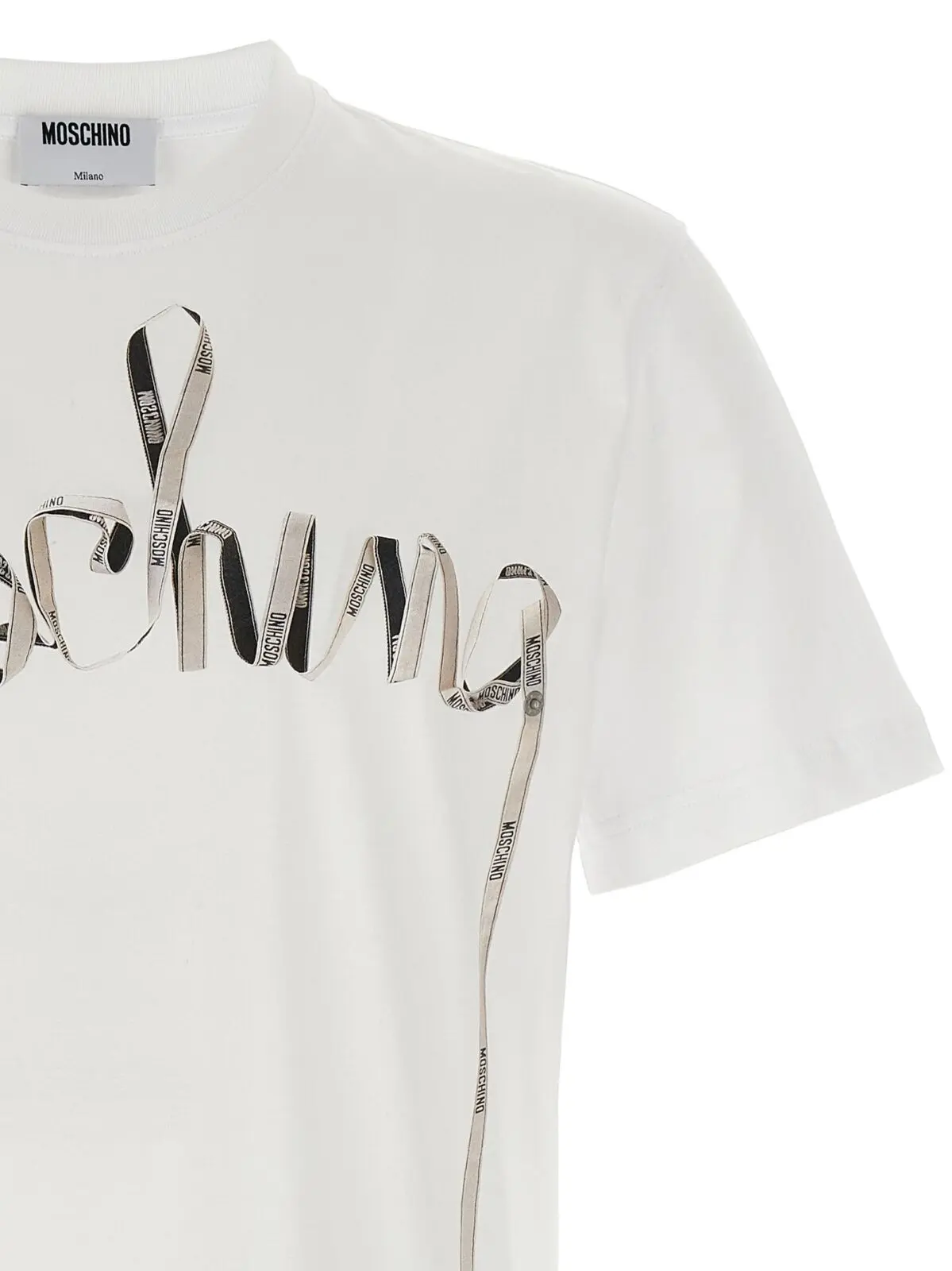 Футболка Moschino з принтом Біла 3 Printed T-shirt Man MOSCHINO White