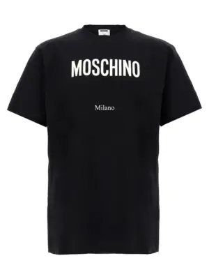 Printed T-shirt MOSCHINO White/Black