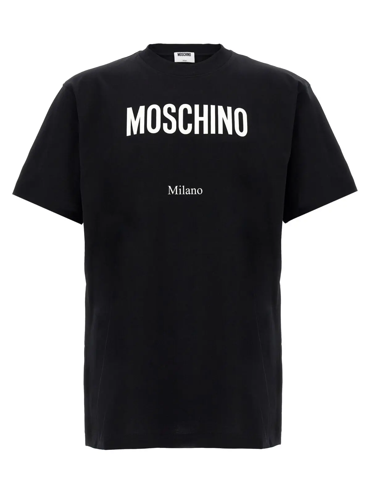 Футболка Moschino з принтом Чорно-біла 1 Printed T-shirt MOSCHINO White/Black