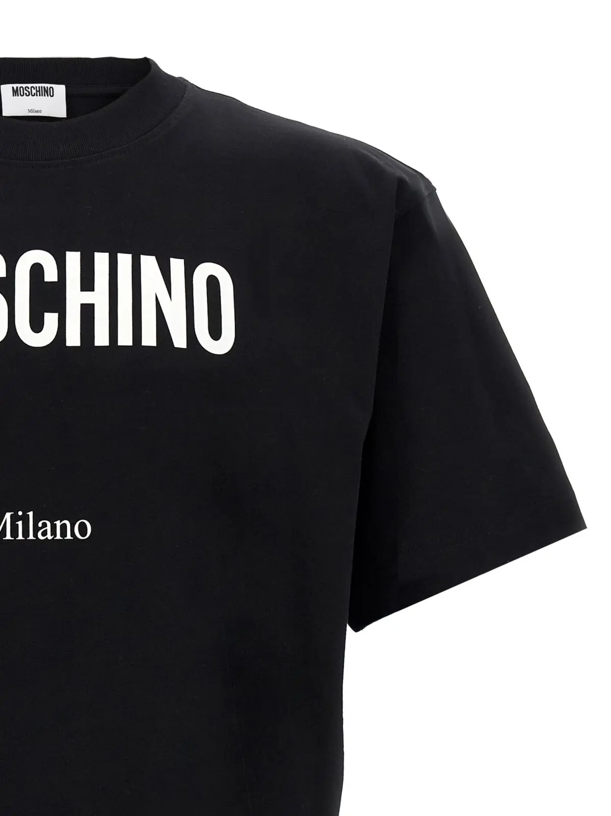 Футболка Moschino з принтом Чорно-біла 3 Printed T-shirt Man MOSCHINO White/Black