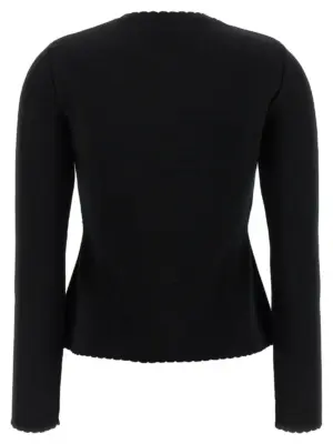 Chain cardigan A090155000555 MOSCHINO Black