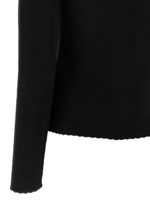 Chain cardigan 100% virgin wool MOSCHINO Black