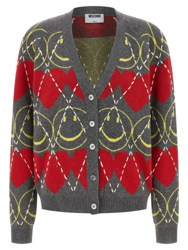 'Smiley®' cardigan MOSCHINO Multicolor