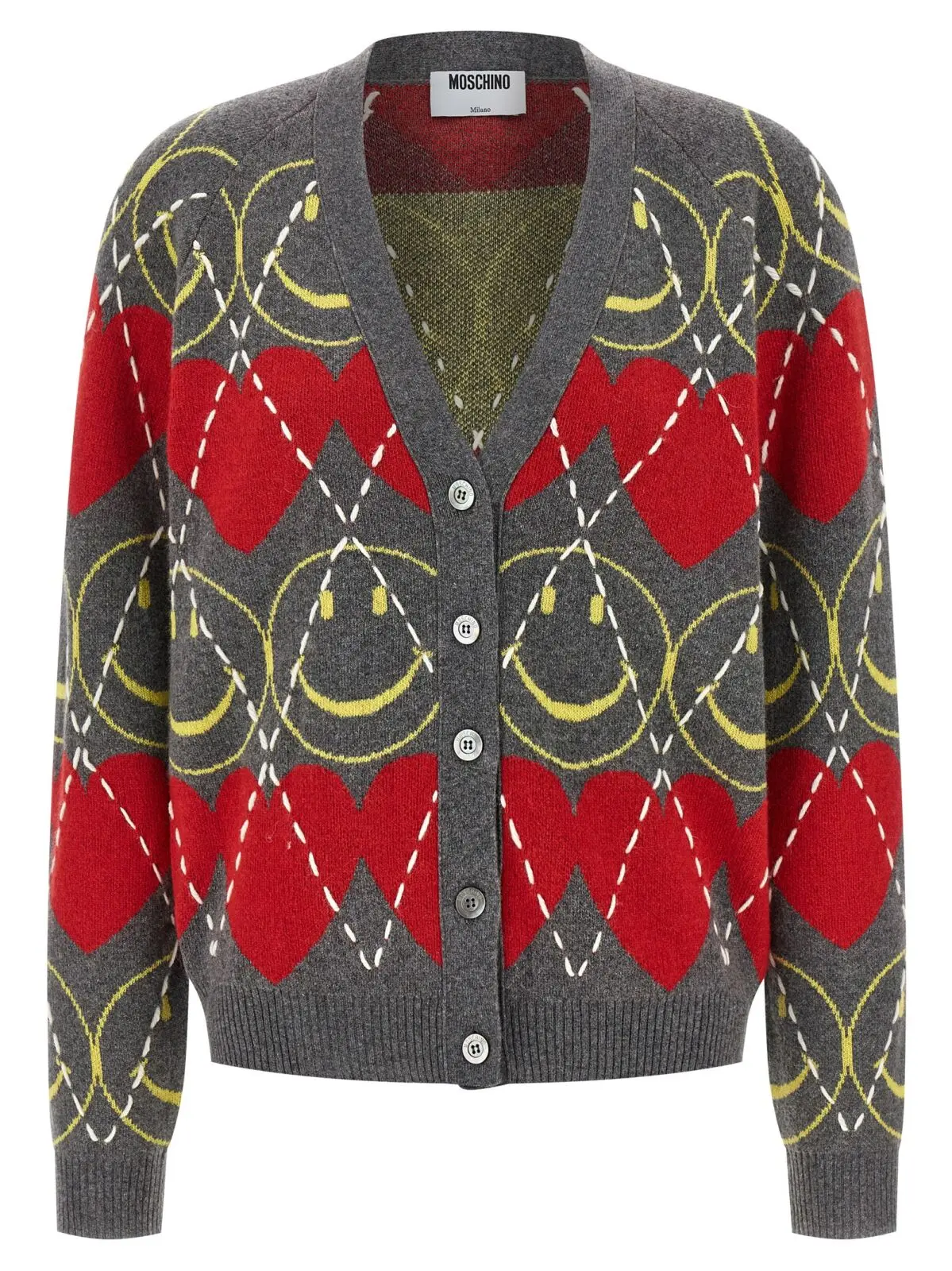 Кардиган Moschino Smiley® Багатокольоровий 1 'Smiley®' cardigan MOSCHINO Multicolor