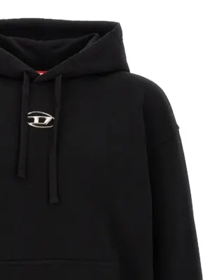 'S-Macs-Hood-Od' hoodie Man DIESEL Black