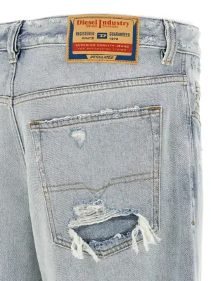 '2001 D-Macro' jeans 100% cotton DIESEL Light Blue
