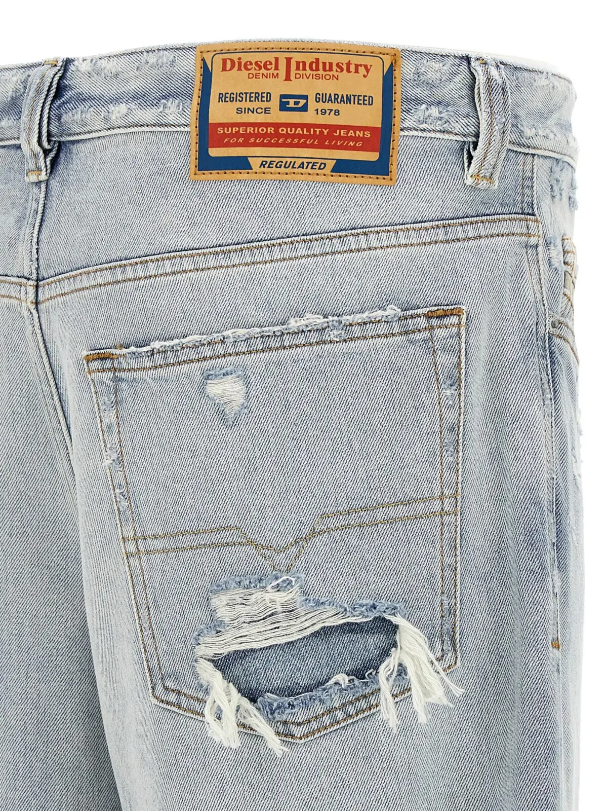 Джинси Diesel 2001 D-Macro Блакитні 4 '2001 D-Macro' jeans 100% cotton DIESEL Light Blue