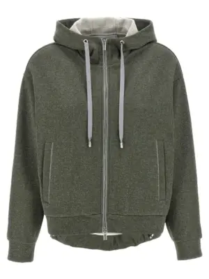 Lurex hoodie PESERICO Green