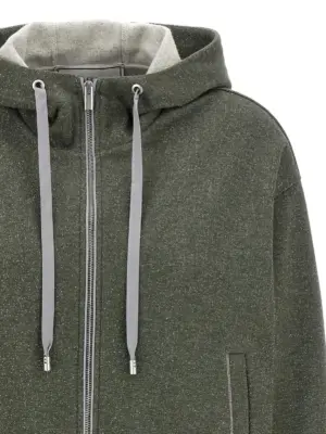 Lurex hoodie Woman PESERICO Green