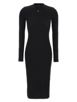 'D-Mokky-Ls-Microdiv' dress DIESEL Black