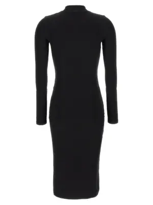 'D-Mokky-Ls-Microdiv' dress A149540BLAN9XX DIESEL Black