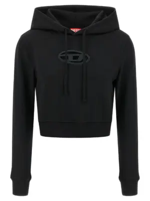 'F-Slimmy-Hood-Od' hoodie DIESEL Black