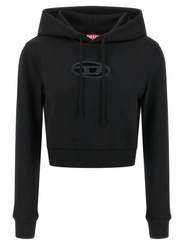 'F-Slimmy-Hood-Od' hoodie DIESEL Black
