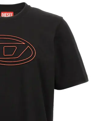 'T-Adjust-Bigoval' T-shirt Man DIESEL Black