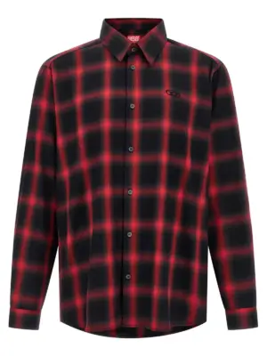 'S-SIMPLY-CHECK-HGBT' shirt DIESEL Black