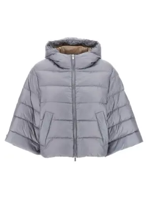 Cape down jacket PESERICO Gray