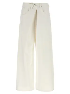 'Vana Fold' jeans AGOLDE White