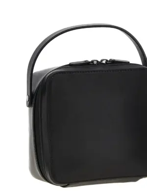 'Leather Small Travel Case' handbag Woman AURALEE Black