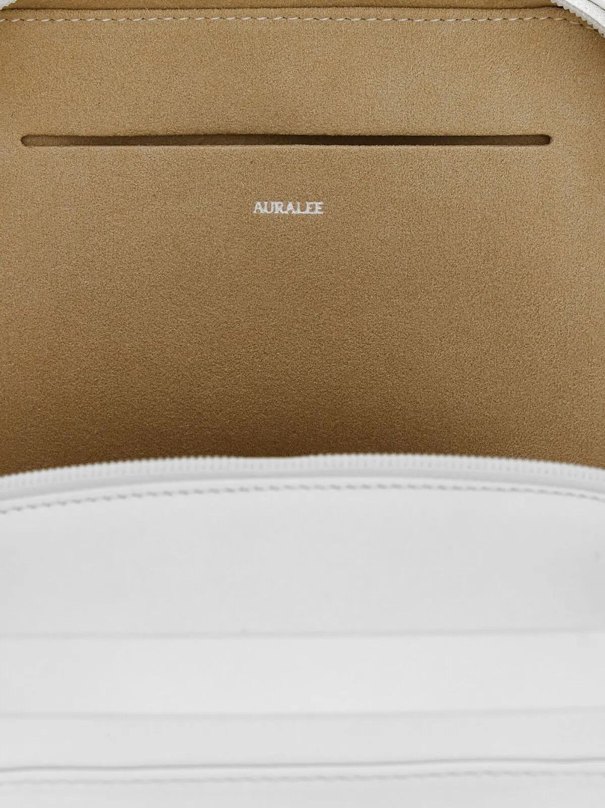 Міні-сумка Auralee Leather Small Travel Case Біла 4 'Leather Small Travel Case' handbag 100% cow leather (Bos Taurus) AURALEE White