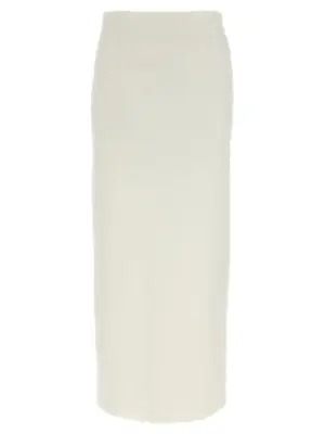 Double face knit skirt AURALEE White
