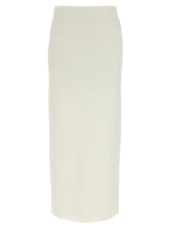 Double face knit skirt AURALEE White