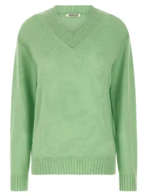 Cashmere sweater AURALEE Green