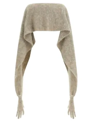 Glove cape A338055060461 MOSCHINO Gray