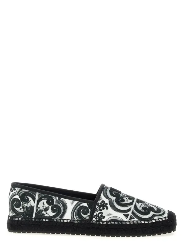 'Maiolica' espadrilles DOLCE & GABBANA White/Black