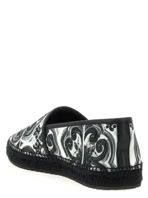 'Maiolica' espadrilles Man DOLCE & GABBANA White/Black
