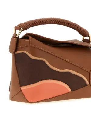 'Puzzle Edge' small handbag Woman LOEWE Brown