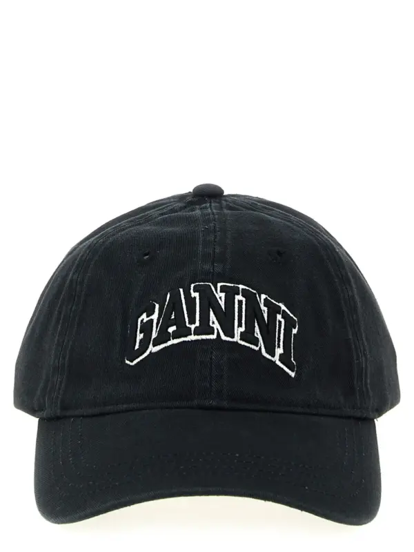 Canvas cap GANNI Black