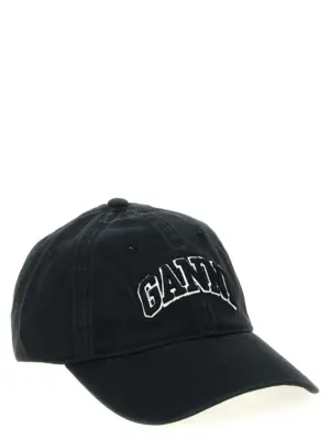 Canvas cap A6900099 GANNI Black