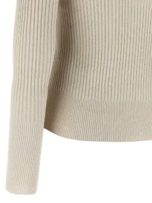 Lurex ribbed polo shirt 80% vi