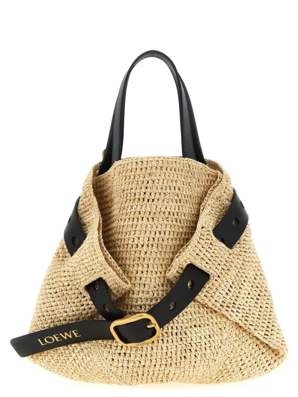 'Punch Hole' mini shopping bag LOEWE Beige