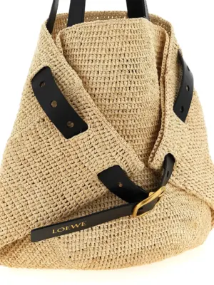 Medium 'Punch Hole' shopping bag Woman LOEWE Beige