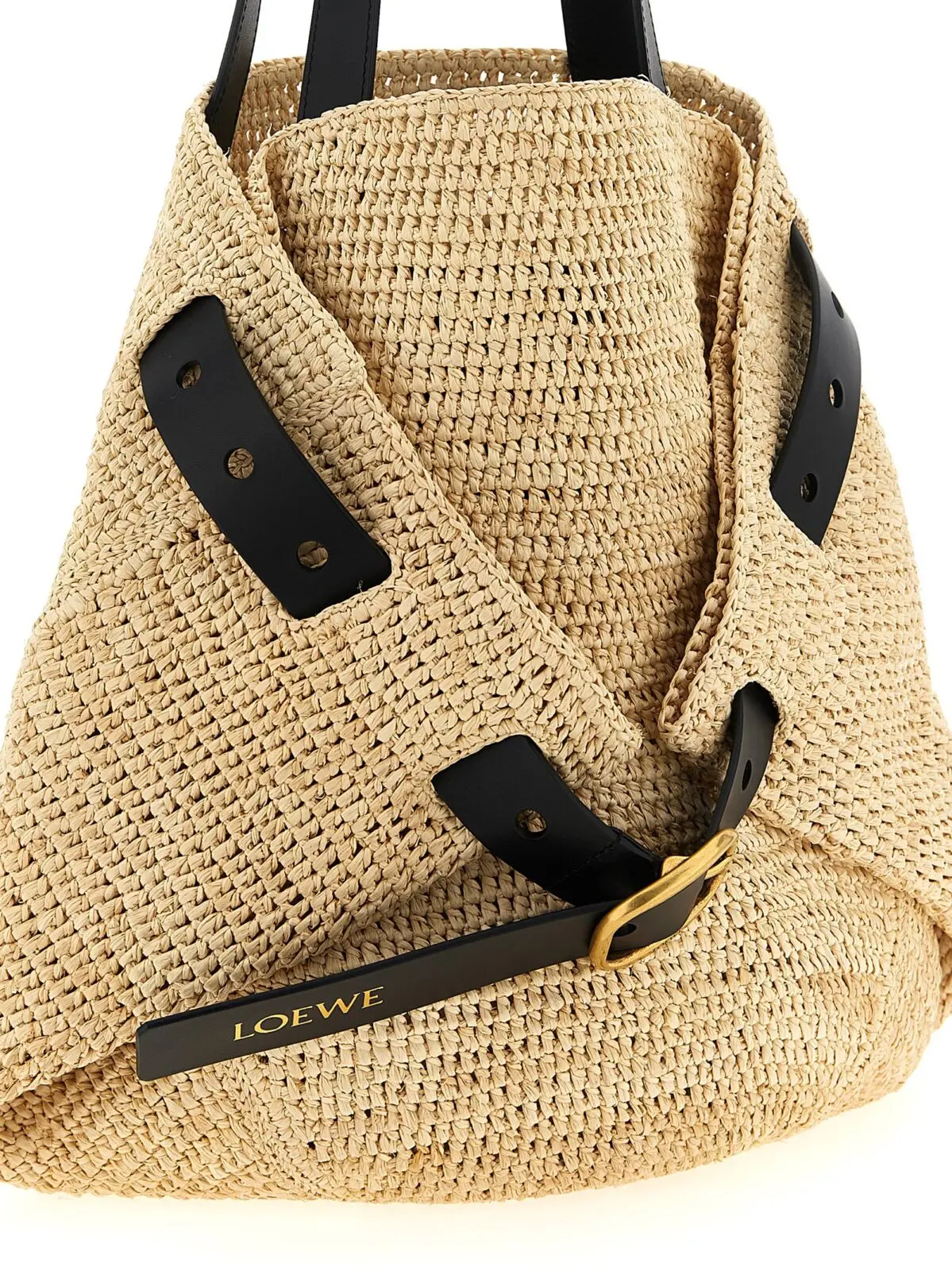 Сумка шопер Loewe Punch Hole середня Бежева 3 Medium 'Punch Hole' shopping bag Woman LOEWE Beige