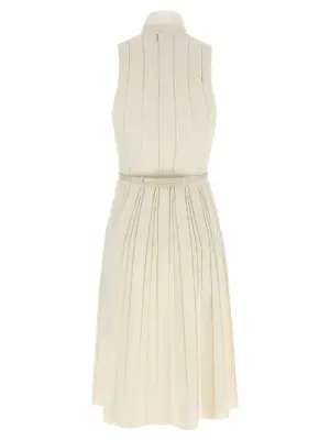 Weft dress à jour AM02S56E2DZ9 ELISABETTA FRANCHI White
