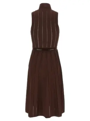 Weft dress à jour AM02S56E2EA3 ELISABETTA FRANCHI Brown