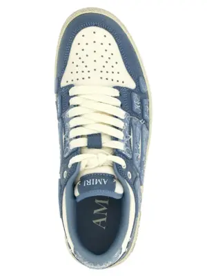 'Bandana Skel Top Low' sneakers 100% calfskin leather (Bos Taurus) AMIRI Blue