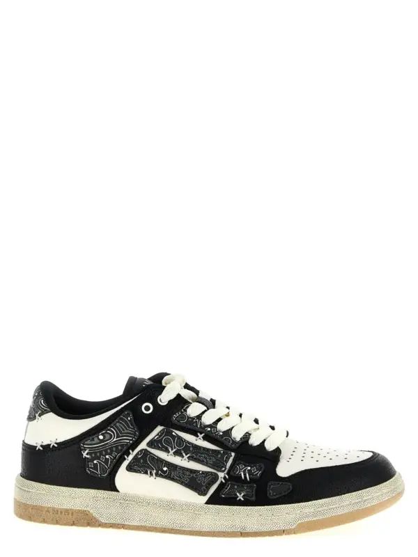 'Bandana Skel Top Low' sneakers AMIRI Black