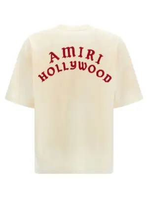 'Amiri Hollywood' T-shirt AMJYTE1204IVORYRED AMIRI Beige