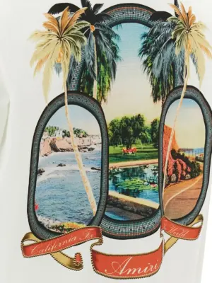 'Ma Paradise' T-shirt 100% cotton AMIRI White