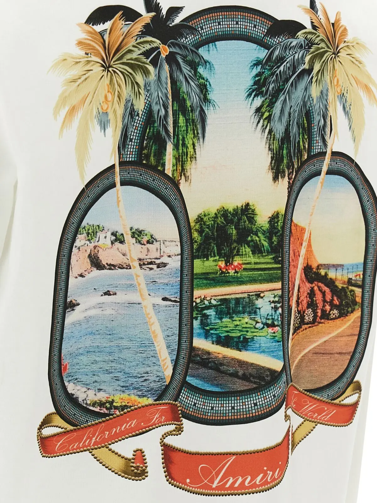 Футболка Amiri Ma Paradise Біла 4 'Ma Paradise' T-shirt 100% cotton AMIRI White