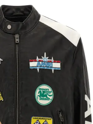 'Amiri Patch Racer' jacket Man AMIRI Black