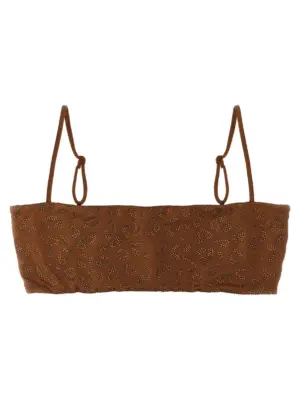 'Athena' bikini top MC2 SAINT BARTH Brown